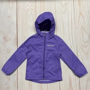 Columbia Switchback Girls XXS 4/5 Waterproof Lightweight Hooded Rain Jacket